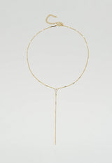 Light Gray Lariat Necklace Necklace