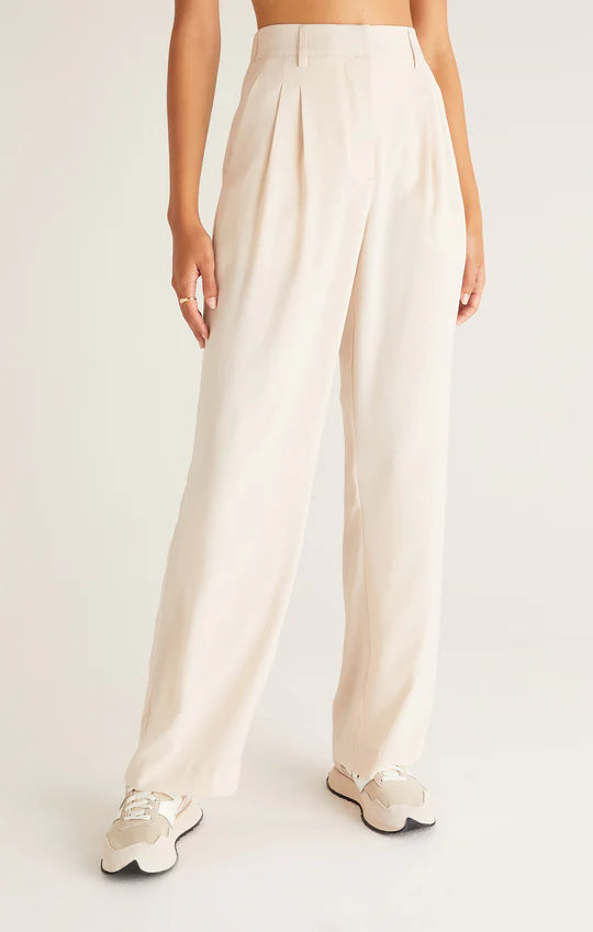 Antique White Lucy Twill Pant Pant