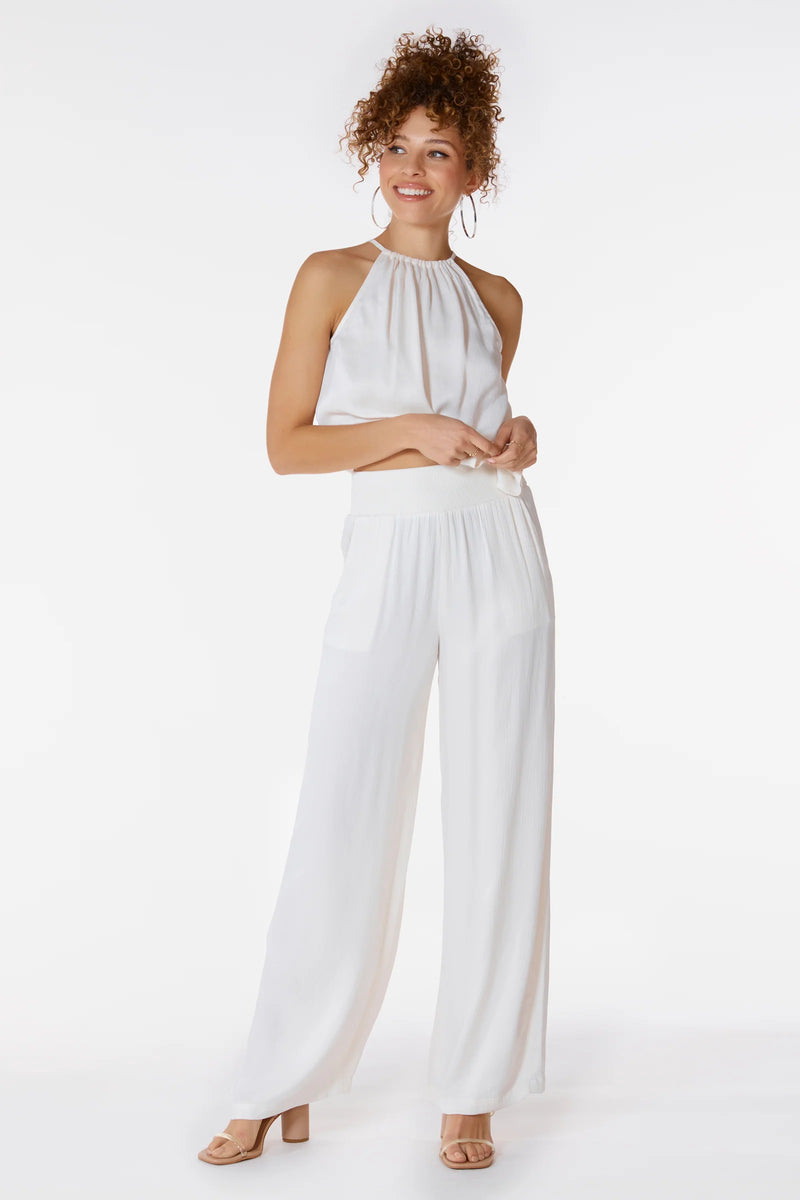Lavender Mixed Wide Leg Pant Pant