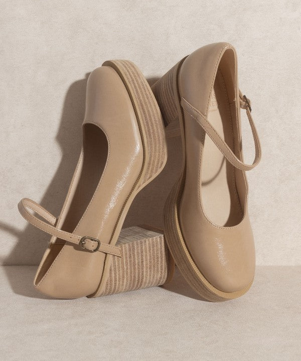 Gray Jennifer Platform May Janes Shoes