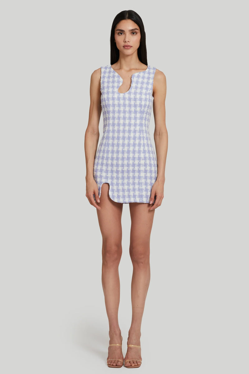 Light Gray Lennox Puzzle Dress Mini Dress