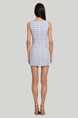 Light Gray Lennox Puzzle Dress Mini Dress