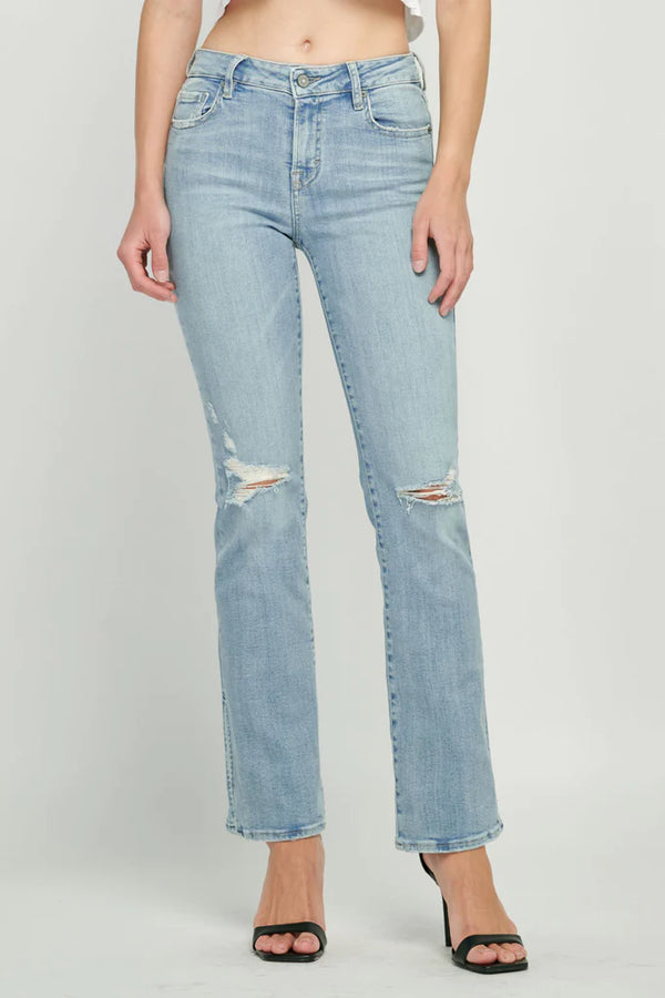 Light Gray Ryan Low Rise Bootcut Jeans