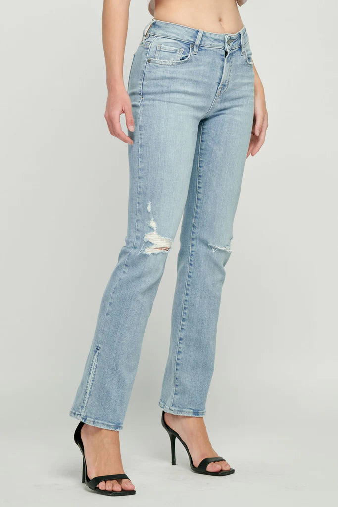 Light Gray Ryan Low Rise Bootcut Jeans