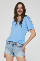Light Gray Scarlette Puff Sleeve Top Shirts & Tops