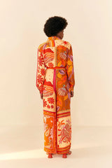 Bisque Forest Mixed Scarves Pants Pants