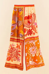 Bisque Forest Mixed Scarves Pants Pants