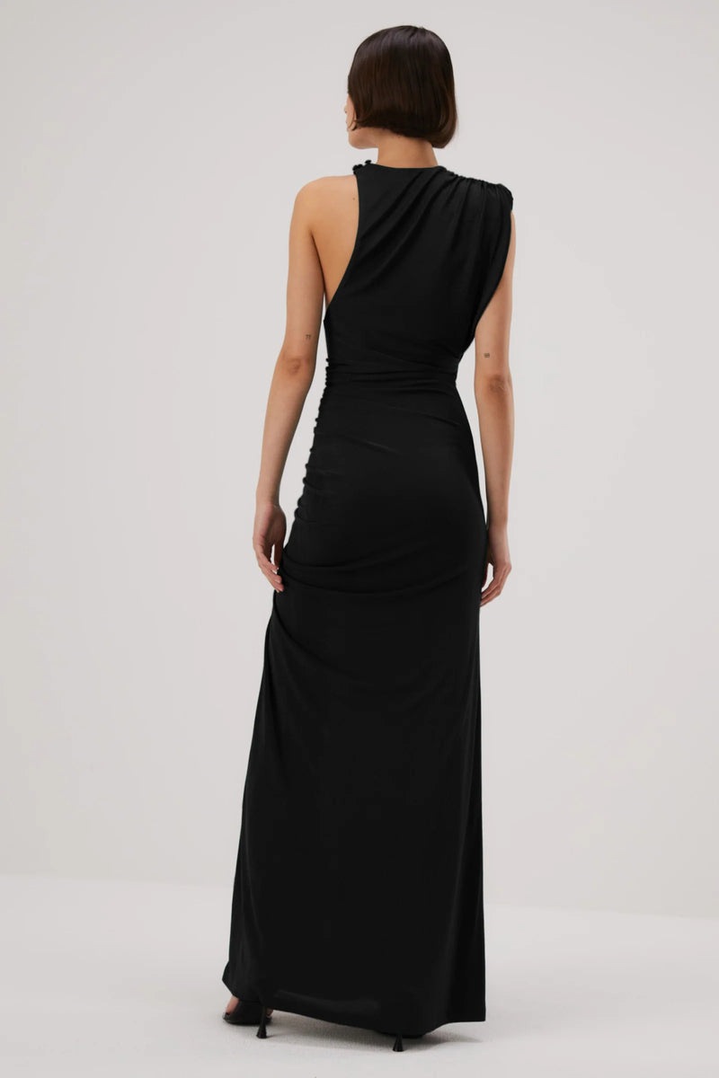 Black Chantria Slinky Gown Formal Dress