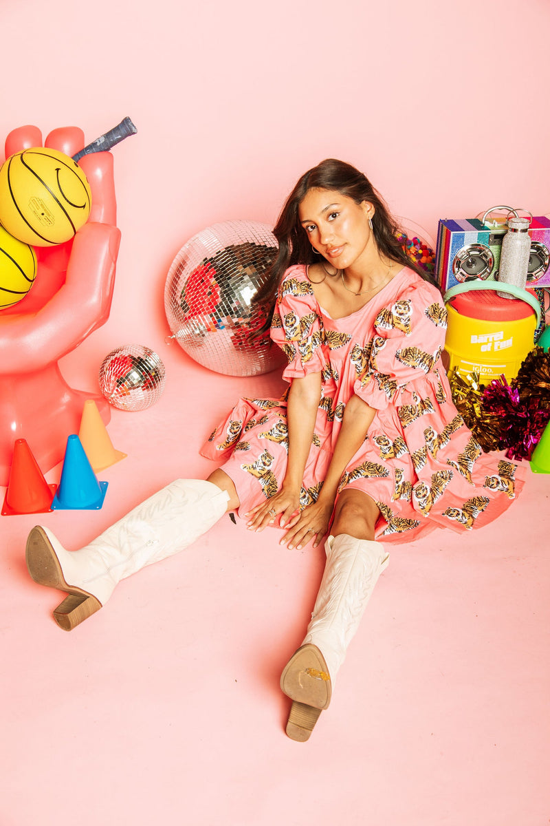 Pink Pink Tiger Dress Dresses