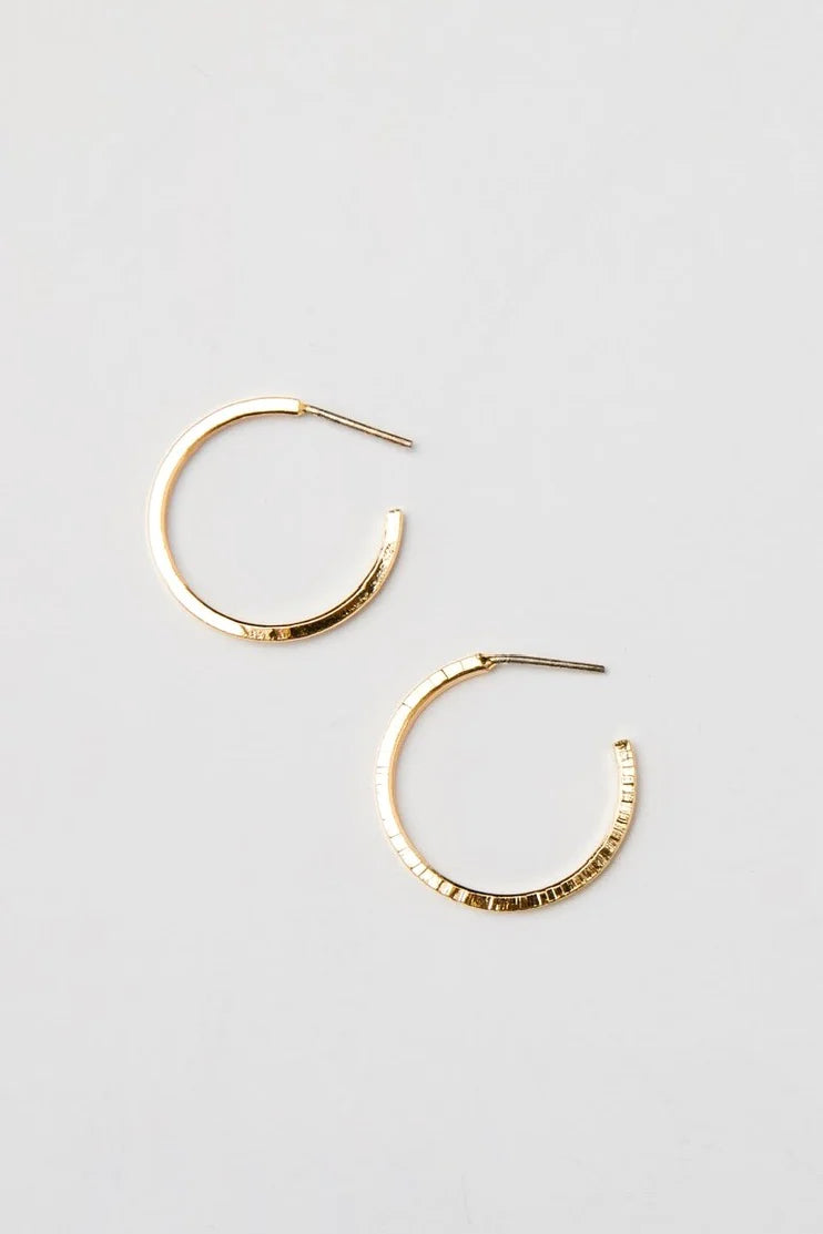 Lavender Sun Hoops Mini Hoops