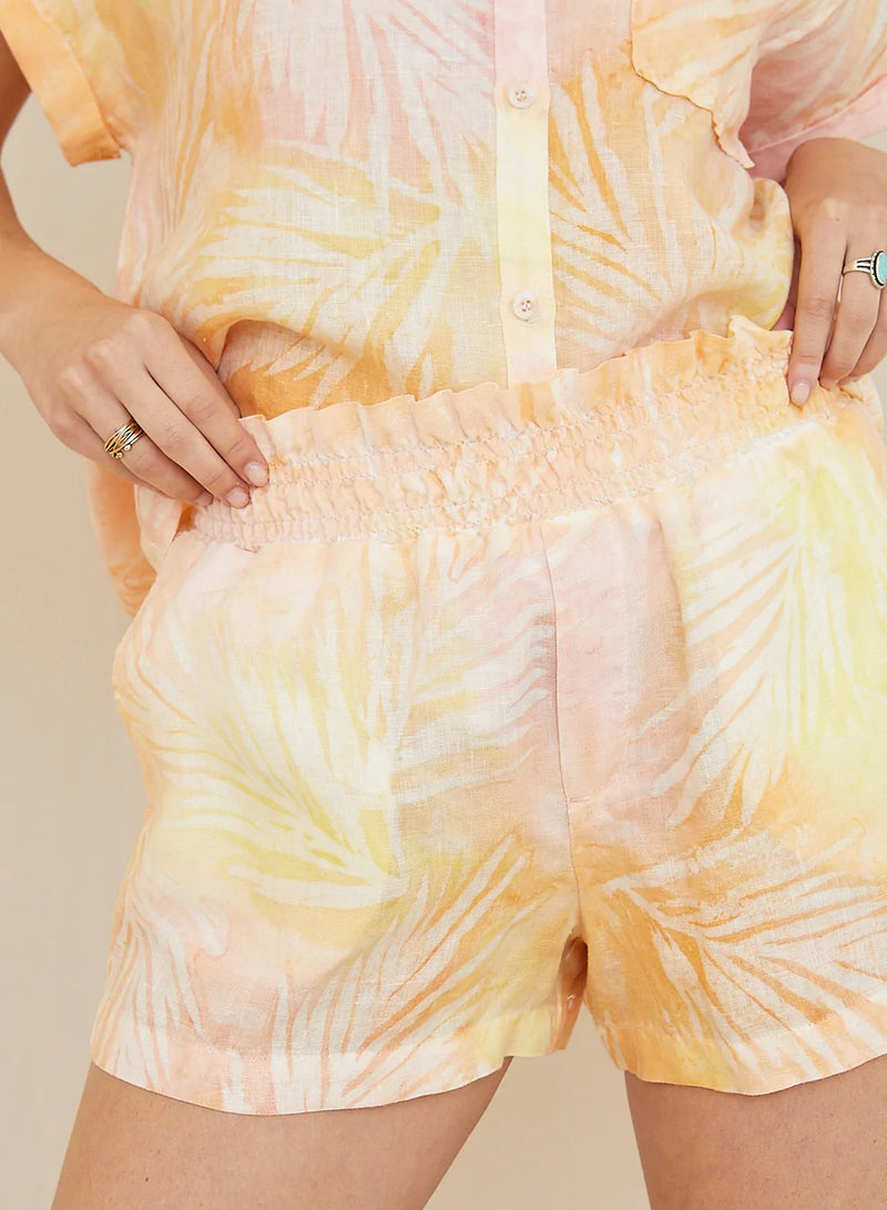 Wheat Ruffle Waist Short
