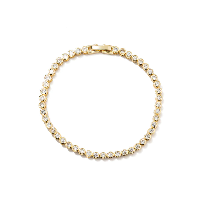 Light Gray Tennis Bracelet Links Bracelet