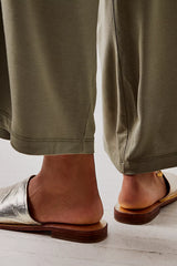 Dark Olive Green Vicente Slide Sandal Shoes