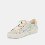 White Smoke Blue Floral Zina Sneaker Sneaker